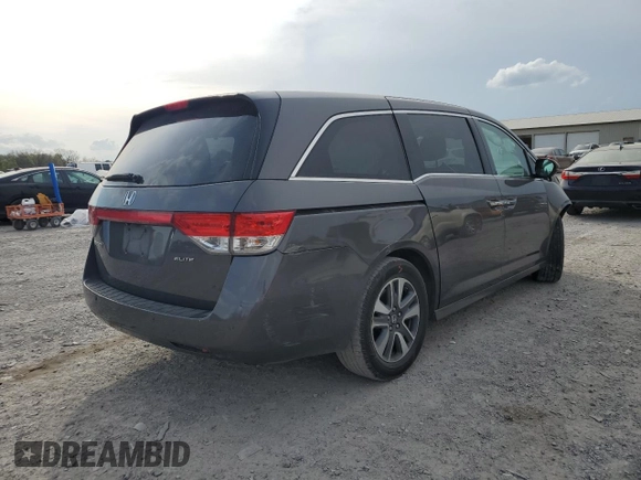 2016 Honda Odyssey Touring Elite with VIN 5FNRL5H99GB095233, listed as a Copart auction lot 51864215 with 152,009 mi miles and Salvage Title. Bid and sale history available at carsss.com. Image 3.