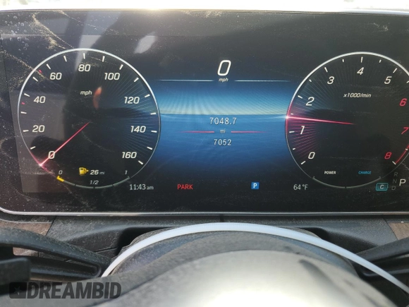 2024 Mercedes-Benz C 300 with VIN W1KAF4GB1RR185210, listed as a Copart auction lot 46951815 with 7,052 mi miles and Salvage title. Bid and sale history available at DreamBid. Image 9.