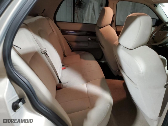 2006 Mercury Grand Marquis GS with VIN 2MEFM74W16X601285, listed as a Copart auction lot 47640505 with 80,986 mi miles and Salvage Title. Bid and sale history available at carsss.com. Image 10.