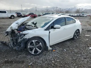 2015 Honda Civic Sedan Si with VIN 2HGFB6E55FH707595, listed as a Copart auction lot 45353825 with 0 mi miles and Salvage Title. Bid and sale history available at carsss.com. Image 1.