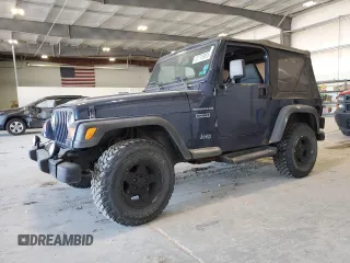 2002 Jeep Wrangler Sport with VIN 1J4FA49S82P713459, listed as a Copart auction lot 52745955 with 173,297 mi miles and Salvage Title. Bid and sale history available at carsss.com. Image 1.
