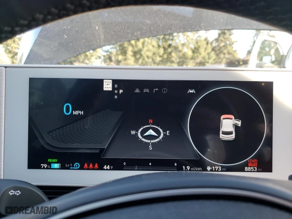 2023 Hyundai IONIQ 5 Limited with VIN KM8KRDAF9PU208031, listed as a Copart auction lot 42909165 with 8,853 mi miles and Salvage Title. Bid and sale history available at carsss.com. Image 9.