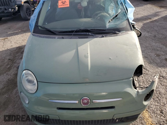 2013 FIAT 500 Pop with VIN 3C3CFFDR7DT554334, listed as a Copart auction lot 44164085 with 77,265 mi miles and Salvage title. Bid and sale history available at DreamBid. Image 12.