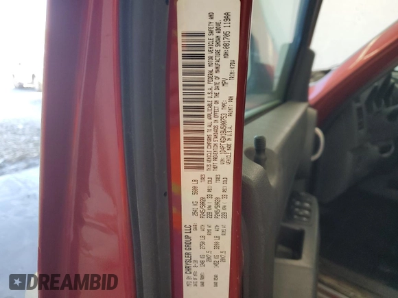 2011 Dodge Nitro Heat with VIN 1D4PT4GX1BW500753, listed as a Copart auction lot 53433335 with 148,160 mi miles and Salvage Title. Bid and sale history available at DreamBid. Image 14.