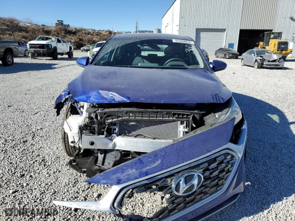 2022 Hyundai Ioniq Hybrid Blue with VIN KMHC65LC9NU268734, listed as a Copart auction lot 89368835 with 67,892 mi miles and Salvage Title. Bid and sale history available at carsss.com. Image 5.