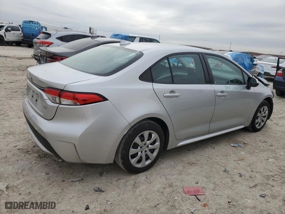 2022 Toyota Corolla LE with VIN 5YFEPMAE7NP290379, listed as a Copart auction lot 46326475 with 53,748 mi miles and Salvage Title. Bid and sale history available at carsss.com. Image 3.