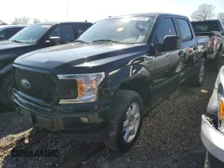 2018 Ford F-150 XL with VIN 1FTEW1E59JKE56955, listed as a Copart auction lot 48550455 with 152,610 mi miles and Clean Title. Bid and sale history available at carsss.com. Image 1.