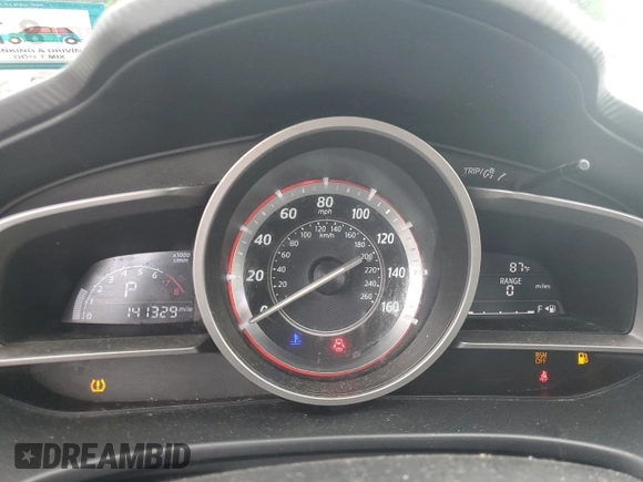 2015 Mazda 3 i Touring with VIN 3MZBM1V75FM226322, listed as a Copart auction lot 63765415 with 141,329 mi miles and Salvage title. Bid and sale history available at DreamBid. Image 9.