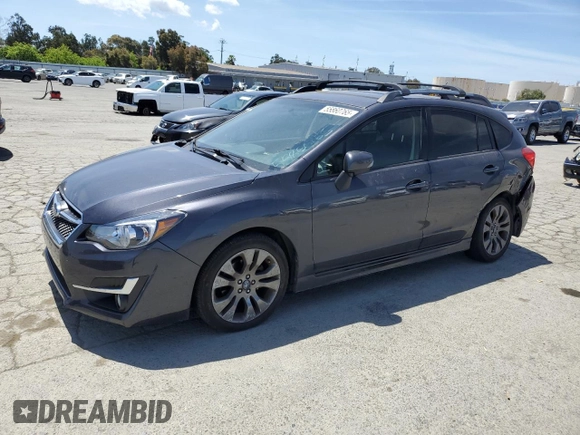2015 Subaru Impreza Special Sports Limited z VIN JF1GPAV64F8203776, wystawiony jako Copart lot #55860765 z przebiegiem 92 246 mil mil oraz Szkoda całkowita • Salvage title. Historia ofert i sprzedaży dostępna na DreamBid. Obrazek 1.