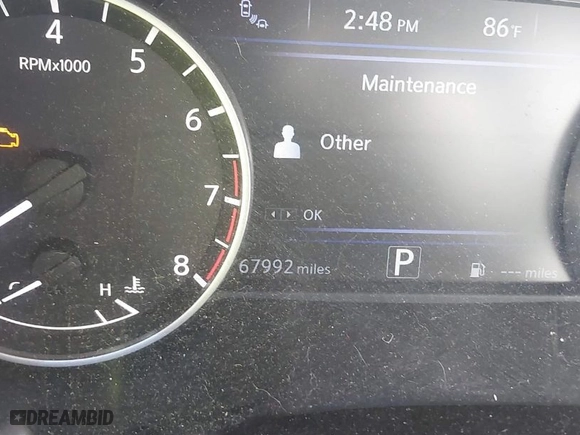 2019 Nissan Maxima SR with VIN 1N4AA6AV6KC364994, listed as a IAAI auction lot 41865593 with 67,992 mi miles. Bid and sale history available at carsss.com. Image 15.