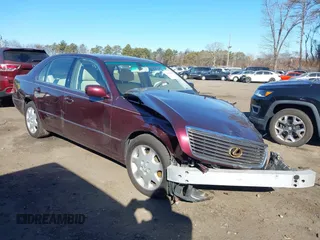 2003 Lexus LS 430 with VIN JTHBN30F830116436, listed as a IAAI auction lot 41636868 with 82,027 mi miles. Bid and sale history available at carsss.com. Image 1.