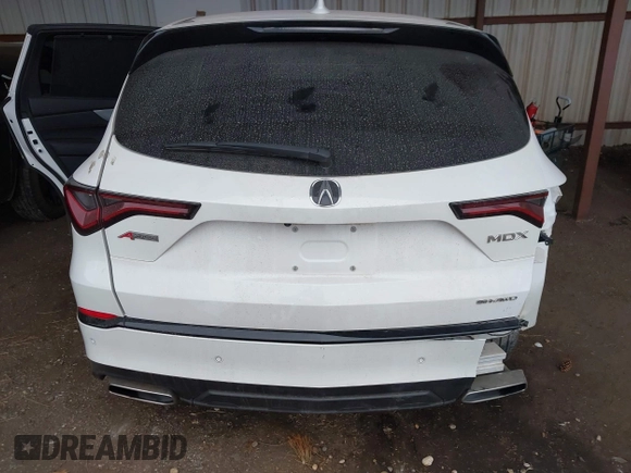2023 Acura MDX w/A-Spec Package with VIN 5J8YE1H03PL011213, listed as a IAAI auction lot 41177239 with 22,575 mi miles. Bid and sale history available at carsss.com. Image 17.