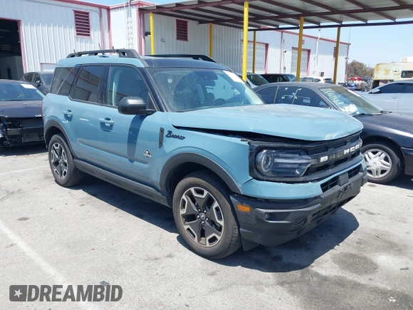 2023 Ford Bronco Sport Outer Banks z VIN 3FMCR9C62PRD61985, wystawiony jako IAAI lot #42304591 z przebiegiem 18 879 mil mil oraz . Historia ofert i sprzedaży dostępna na DreamBid. Obrazek 1.