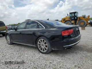 2013 Audi A8 4.0L with VIN WAUA2AFD3DN026967, listed as a Copart auction lot 60800425 with 87,836 mi miles and Salvage title. Bid and sale history available at DreamBid. Image 2.