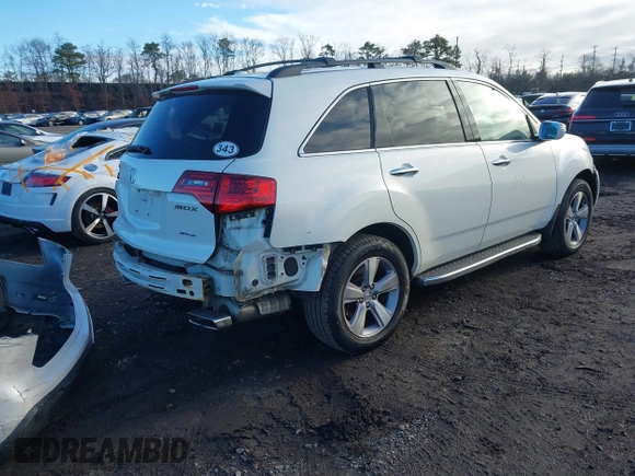 2013 Acura MDX with VIN 2HNYD2H26DH510809, listed as a IAAI auction lot 41812685 with 91,722 mi miles. Bid and sale history available at carsss.com. Image 4.