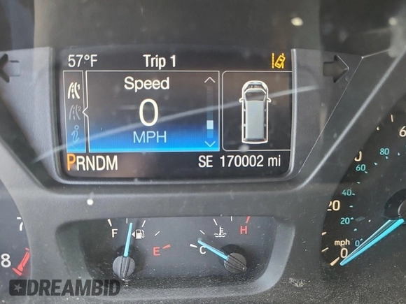 2019 Ford Transit with VIN 1FTYE1YM9KKA80360, listed as a IAAI auction lot 42180924 with 170,002 mi miles and . Bid and sale history available at carsss.com. Image 2.
