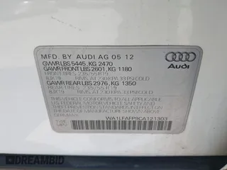 2012 Audi Q5 2.0T Premium Plus with VIN WA1LFAFP9CA121303, listed as a IAAI auction lot 42035678 with 165,581 mi miles. Bid and sale history available at carsss.com. Image 9.