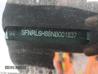 2022 Honda Odyssey Touring z VIN 5FNRL6H88NB001837, wystawiony jako Copart lot #51494635 z przebiegiem 37 695 mil mil oraz Szkoda całkowita • Salvage title. Historia ofert i sprzedaży dostępna na DreamBid. Obrazek 16.