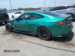 2024 BMW M4 Competition xDrive with VIN WBS43AZ0XRCR90189, listed as a Copart auction lot 54363595 with Not provided miles and Non repairable. Bid and sale history available at DreamBid. Image 2.