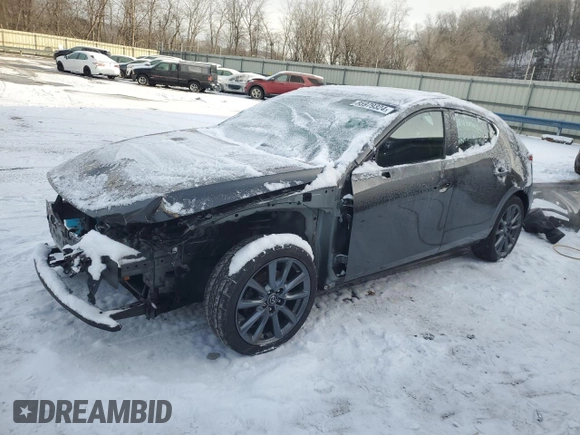 2021 Mazda Mazda3 Hatchback Preferred with VIN JM1BPBLL7M1347475, listed as a Copart auction lot 85979324 with 67,785 mi miles and Salvage Title. Bid and sale history available at carsss.com. Image 1.