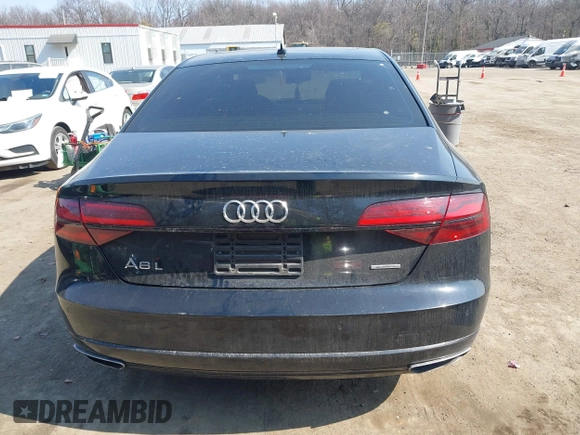 2017 Audi A8 with VIN WAU44AFDXHN004395, listed as a IAAI auction lot 41705688 with 63,282 mi miles and . Bid and sale history available at DreamBid. Image 16.