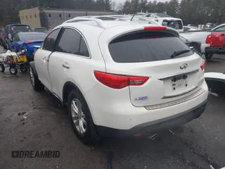 2013 Infiniti FX with VIN JN8CS1MW9DM173949, listed as a IAAI auction lot 41797752 with 107,470 mi miles. Bid and sale history available at carsss.com. Image 3.