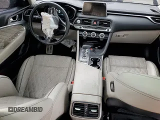 2019 Genesis G70 3.3T Advanced with VIN KMTG34LE0KU037714, listed as a Copart auction lot 69342024 with 55,490 mi miles and Salvage Title. Bid and sale history available at carsss.com. Image 8.