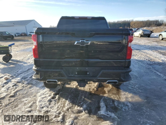 2022 Chevrolet Silverado 1500 Custom Trail Boss with VIN 3GCPDCED9NG629033, listed as a Copart auction lot 42875165 with 42,537 mi miles and Salvage Title. Bid and sale history available at DreamBid. Image 6.