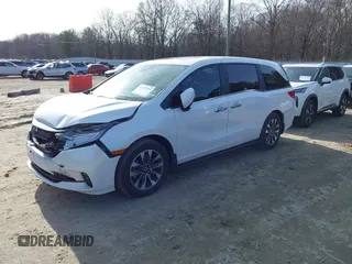 2024 Honda Odyssey EX-L with VIN 5FNRL6H6XRB070789, listed as a IAAI auction lot 41333384 with 6,553 mi miles and . Bid and sale history available at DreamBid. Image 18.