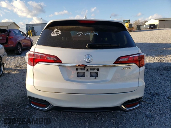 2016 Acura RDX with VIN 5J8TB3H39GL002542, listed as a Copart auction lot 41503925 with 94,047 mi miles and Salvage Title. Bid and sale history available at carsss.com. Image 6.