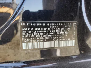 2019 Volkswagen Golf GTI S with VIN 3VW5T7AU7KM029516, listed as a Copart auction lot 53509345 with 10,221 mi miles and Salvage Title. Bid and sale history available at carsss.com. Image 13.