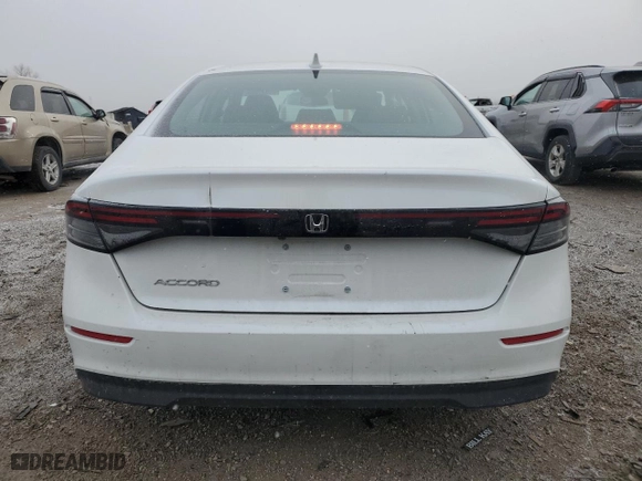 2023 Honda Accord Sedan LX with VIN 1HGCY1F23PA046724, listed as a Copart auction lot 41957215 with 9,581 mi miles and Salvage Title. Bid and sale history available at carsss.com. Image 6.