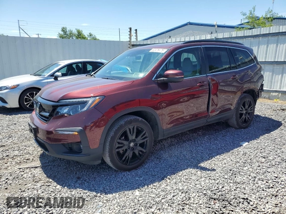 2022 Honda Pilot Special Edition with VIN 5FNYF6H24NB052282, listed as a Copart auction lot 62476475 with 40,712 mi miles and Salvage title. Bid and sale history available at DreamBid. Image 1.