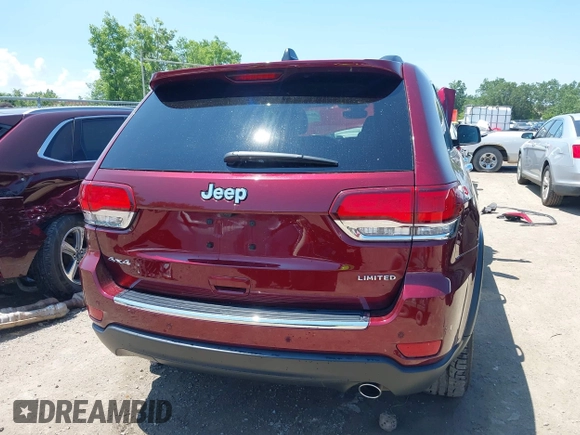 2020 Jeep Grand Cherokee Limited with VIN 1C4RJFBG5LC299828, listed as a IAAI auction lot 42637614 with 79,396 mi miles and . Bid and sale history available at DreamBid. Image 16.