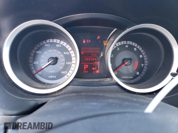 2008 Mitsubishi Lancer GTS with VIN JA3AU86U78U016121, listed as a Copart auction lot 71834554 with 322,324 mi miles and Salvage Title. Bid and sale history available at carsss.com. Image 9.