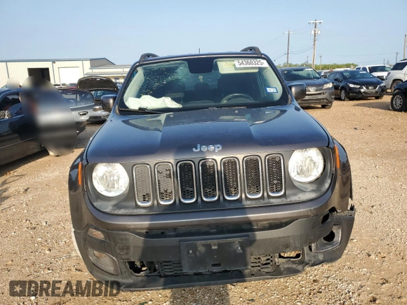 2017 Jeep Renegade Altitude с VIN ZACCJABB9HPE85498, выставлен на аукционе Copart как лот 54360325 с пробегом 80 815 миль миль и Списание • Salvage title. История ставок и продаж доступна на DreamBid. Изображение 5.