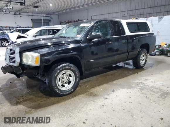 2006 Dodge Dakota ST with VIN 1D7HE22K46S515665, listed as a Copart auction lot 43852035 with 156,629 mi miles and Salvage Title. Bid and sale history available at DreamBid. Image 1.