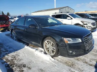2016 Audi A8 with VIN WAUK3AFDXGN020976, listed as a Copart auction lot 43122755 with 161,089 mi miles and Clean title. Bid and sale history available at DreamBid. Image 4.