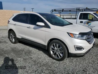 2017 Ford Edge Titanium with VIN 2FMPK4K96HBB57291, listed as a Copart auction lot 48518135 with 18,953 mi miles and Salvage Title. Bid and sale history available at carsss.com. Image 4.