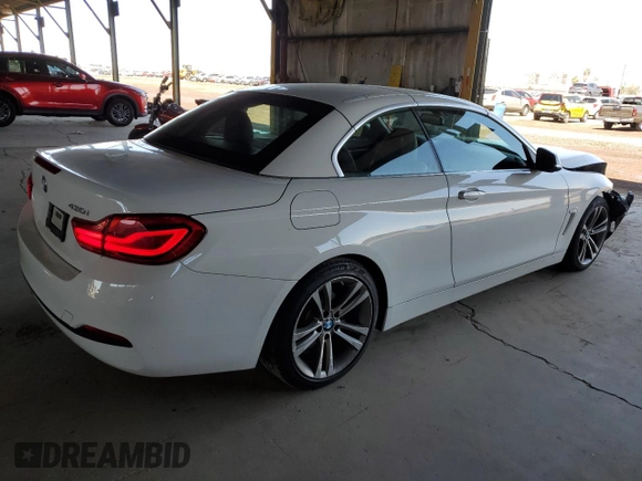 2018 BMW 4 Series 430i z VIN WBA4Z1C59JEC73513, wystawiony jako Copart lot #56741135 z przebiegiem 69 472 mil mil oraz Szkoda całkowita • Salvage title. Historia ofert i sprzedaży dostępna na DreamBid. Obrazek 3.