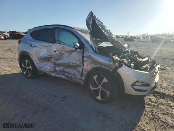 2017 Hyundai Tucson Limited with VIN KM8J3CA23HU388371, listed as a Copart auction lot 46990785 with 100,617 mi miles and Clean Title. Bid and sale history available at carsss.com. Image 4.