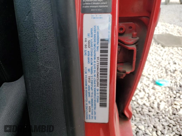 2000 Volkswagen Jetta с VIN 3VWTE29M2YM051716, выставлен на аукционе Copart как лот 85975624 с пробегом 206 167 миль миль и Списание • Salvage title. История ставок и продаж доступна на DreamBid. Изображение 12.