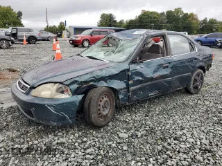 1997 Honda Civic DX with VIN JHMEJ6624VS038386, listed as a Copart auction lot 71541574 with 385,295 mi miles and Salvage Title. Bid and sale history available at carsss.com. Image 1.