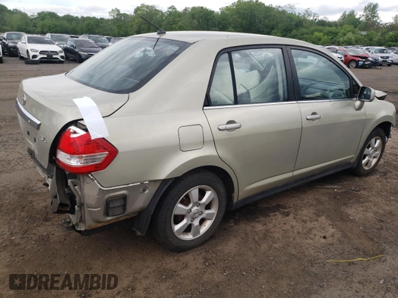 2008 Nissan Versa 1.8 S with VIN 3N1BC11E08L363075, listed as a Copart auction lot 54706934 with 116,191 mi miles and Salvage Title. Bid and sale history available at carsss.com. Image 3.