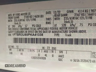 2023 Ford Transit Cargo with VIN 1FTBR3U80PKA41338, listed as a IAAI auction lot 41479619 with 62,136 mi miles and . Bid and sale history available at DreamBid. Image 9.