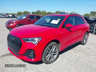 2024 Audi Q3 S line Premium with VIN WA1DECF39R1057403, listed as a IAAI auction lot 41749950 with 9,891 mi miles. Bid and sale history available at carsss.com. Image 2.