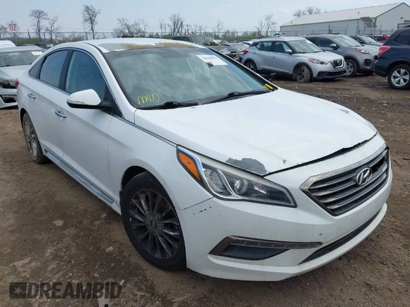 2015 Hyundai Sonata 2.4L Sport with VIN 5NPE34AF4FH117437, listed as a IAAI auction lot 42040653 with 265,603 mi miles. Bid and sale history available at carsss.com. Image 1.