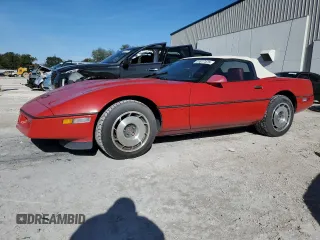 1987 Chevrolet Corvette with VIN 1G1YY3189H5117519, listed as a Copart auction lot 41817475 with 56,498 mi miles and Salvage Title. Bid and sale history available at carsss.com. Image 1.