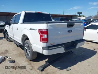 2020 Ford F-150 XL with VIN 1FTEW1C58LKE34712, listed as a IAAI auction lot 41674902 with 41,287 mi miles. Bid and sale history available at carsss.com. Image 3.