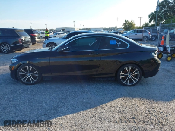 2015 BMW 2 Series 228i with VIN WBA1F5C58FV257021, listed as a IAAI auction lot 41318026 with 154,906 mi miles. Bid and sale history available at carsss.com. Image 14.